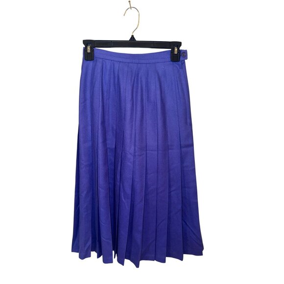Pendleton Womens Vintage Pleated Wool Skirt Size 6 Purple - Picture 2 of 9